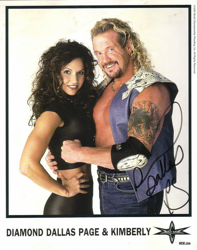 WCW Diamond Dallas Page (signed) With Kimberly PW Catalog