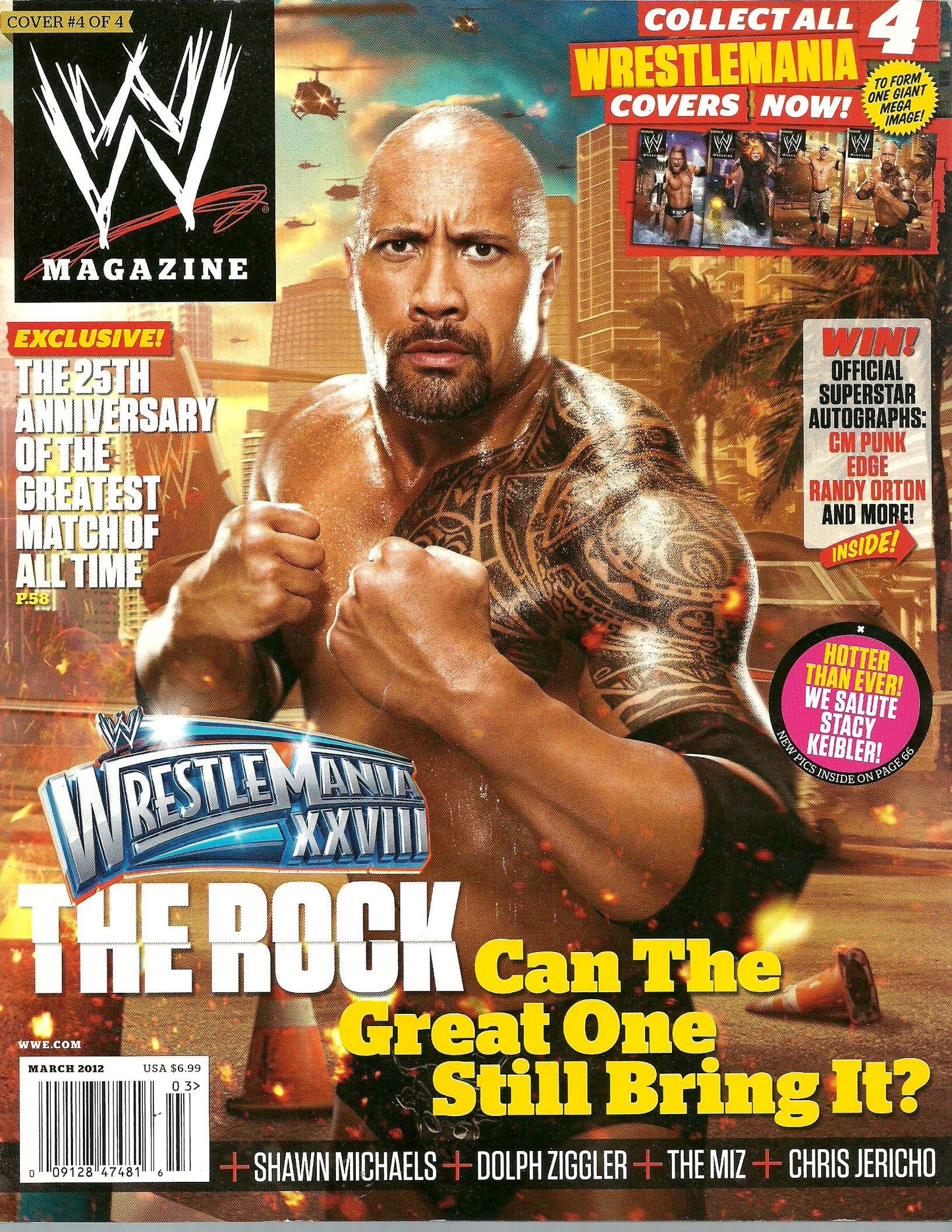 WWE Magazine March 2012 The Rock Magazine PWcatalog