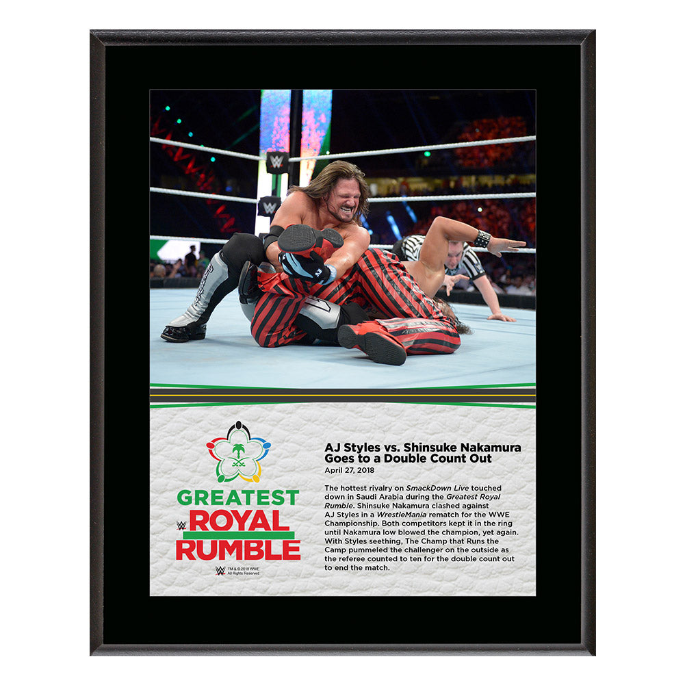 AJ Styles Greatest Royal Rumble 2018 10 x 13 Photo Plaque Pwcatalog