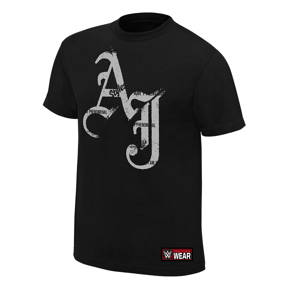 AJ Styles I Am Phenomenal Authentic T-Shirt Pwcatalog