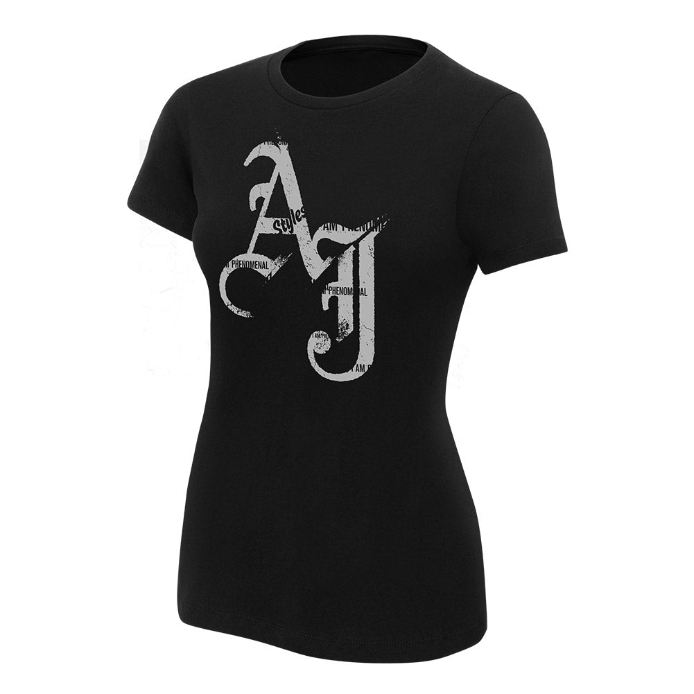 AJ Styles I Am Phenomenal Women's Authentic T-Shirt Pwcatalog