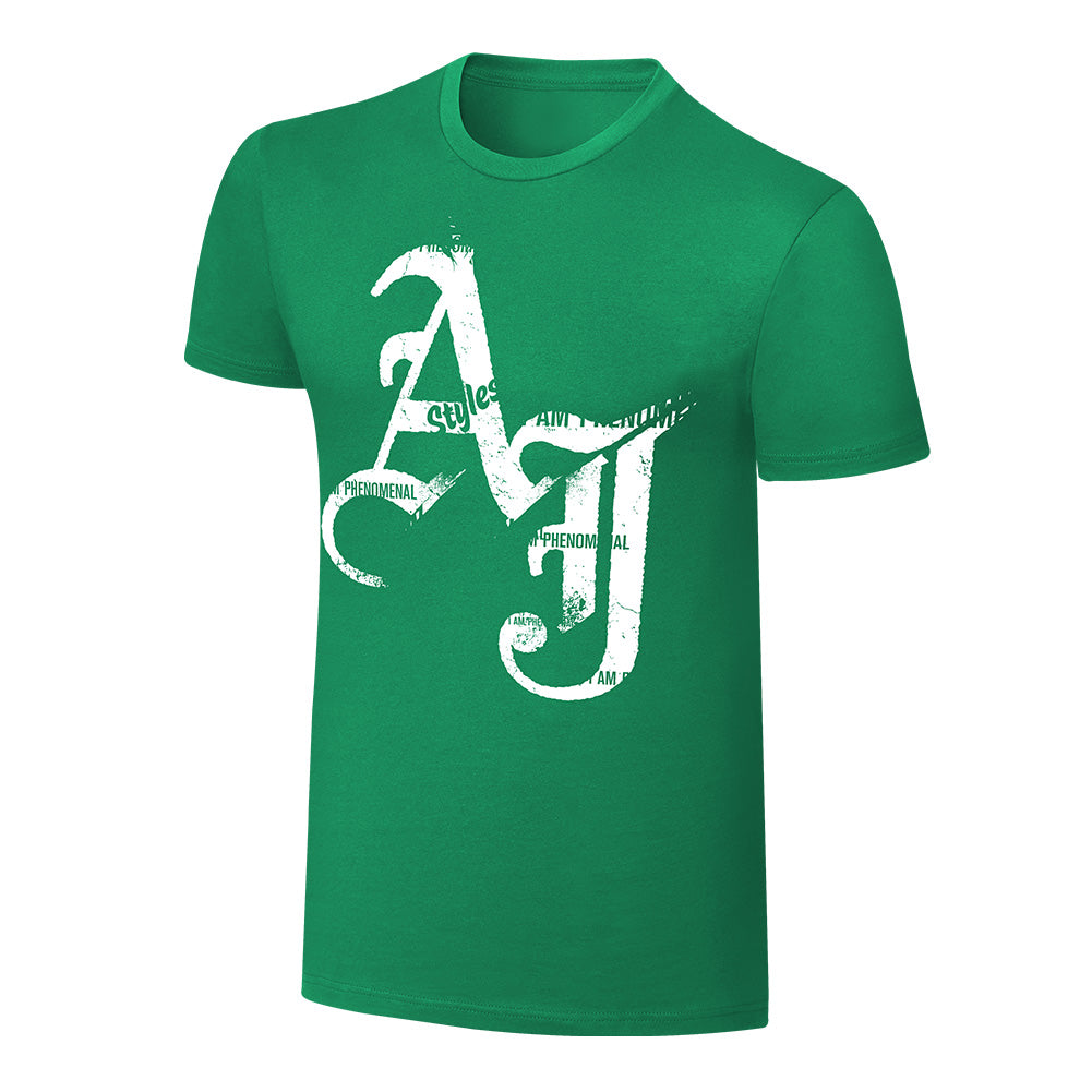 AJ Styles I am Phenomenal St. Patrick's Day T-Shirt Pwcatalog