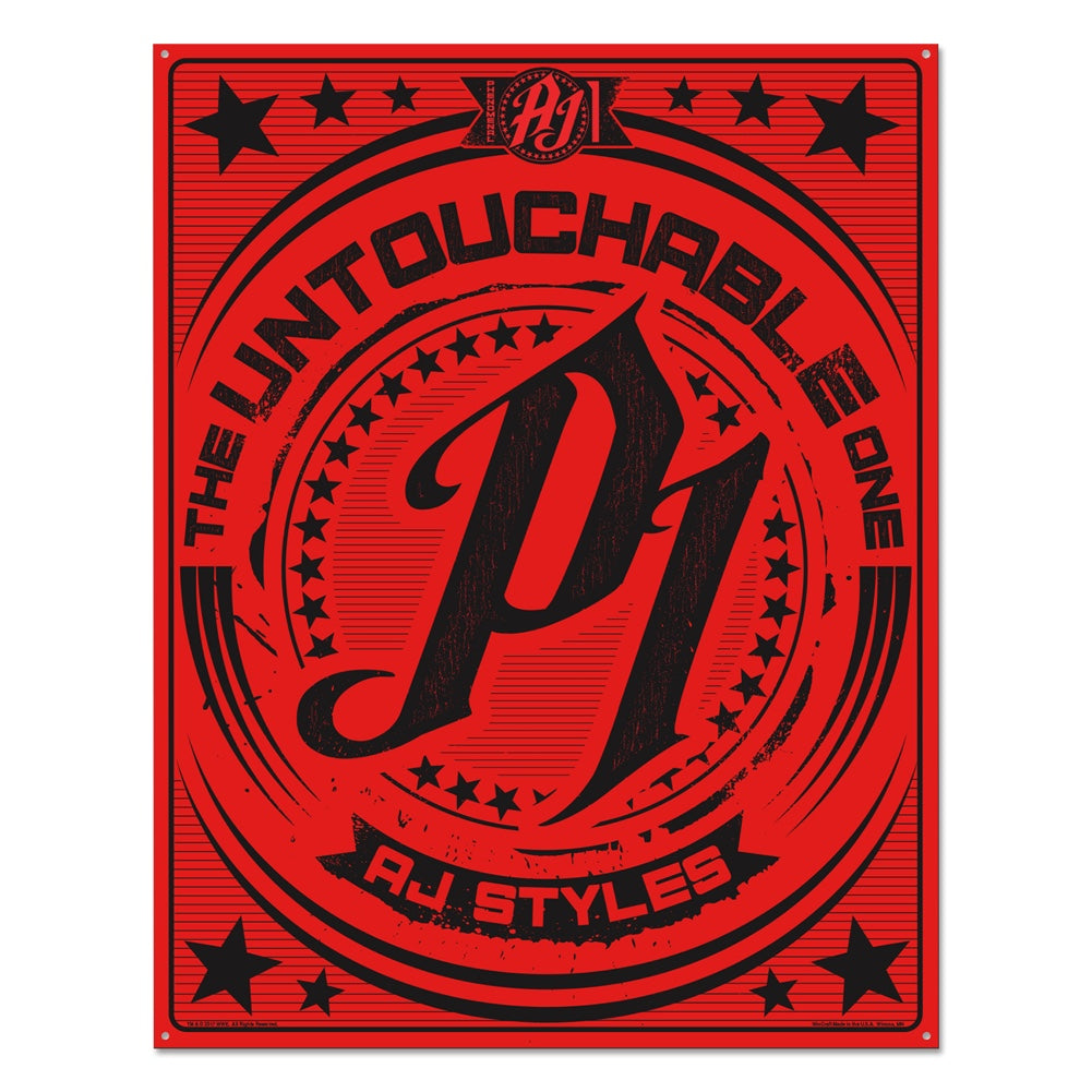 AJ Styles Metal Sign Pwcatalog