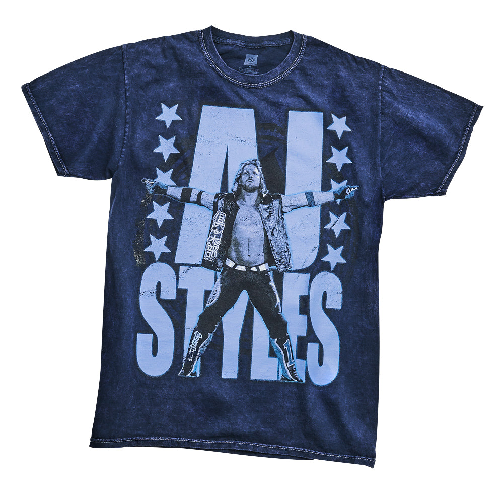AJ Styles P1 Mineral Wash T-Shirt Pwcatalog