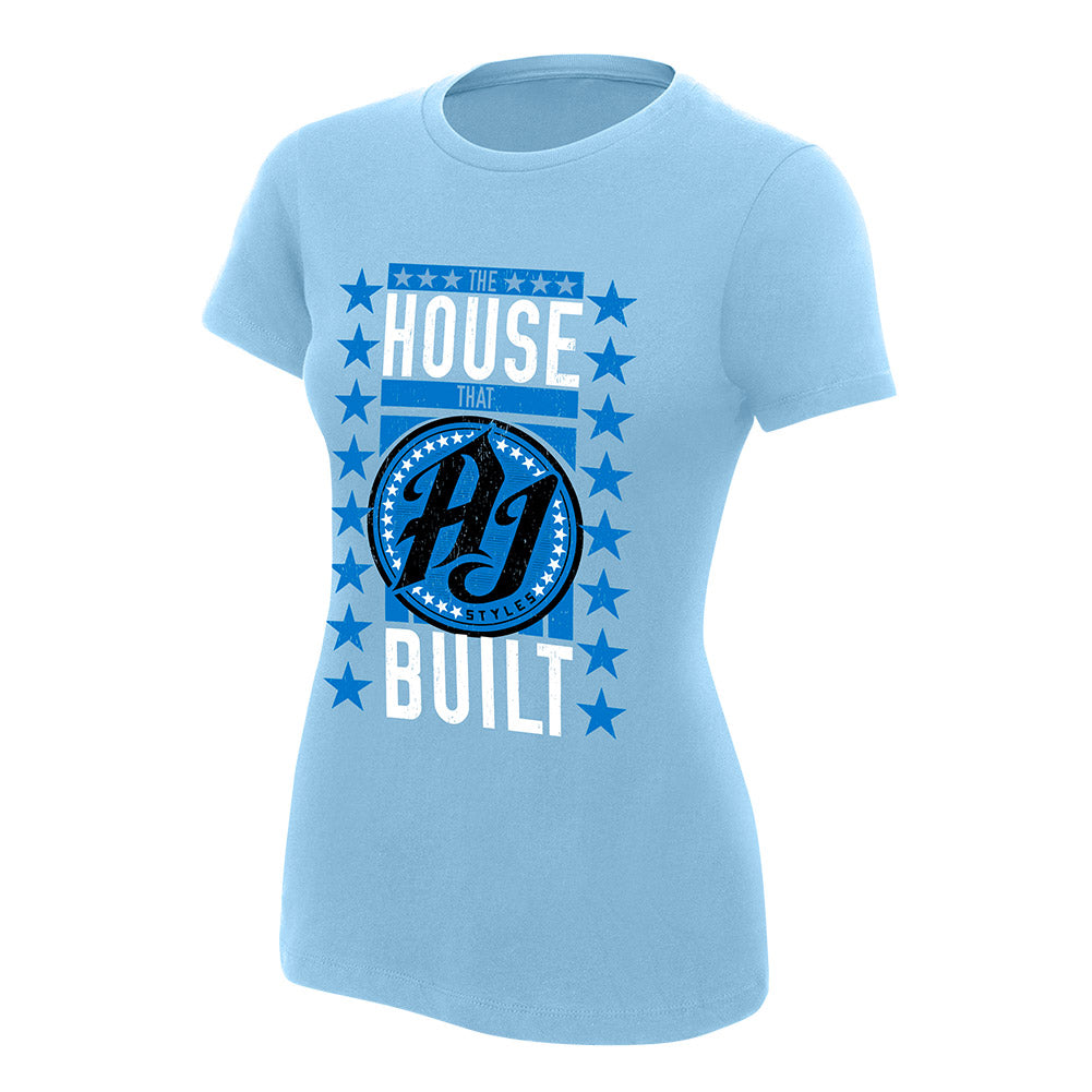 AJ Styles The House That AJ Built Women's Authentic T-Shirt Pwcatalog