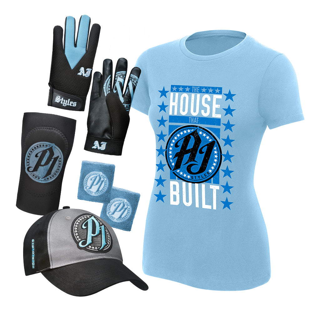 AJ Styles The House That AJ Built Women's T-Shirt Package Pwcatalog