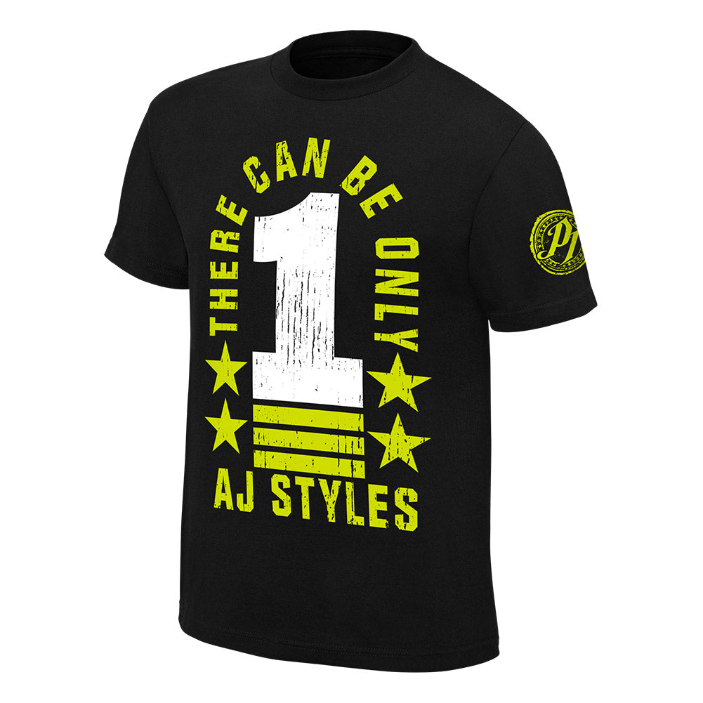 AJ Styles There Can Be Only 1 Authentic T-Shirt Pwcatalog