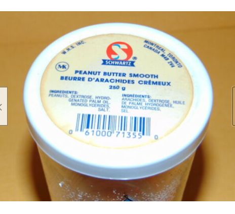 Miss Elizabeth peanut butter jar glass PWcatalog