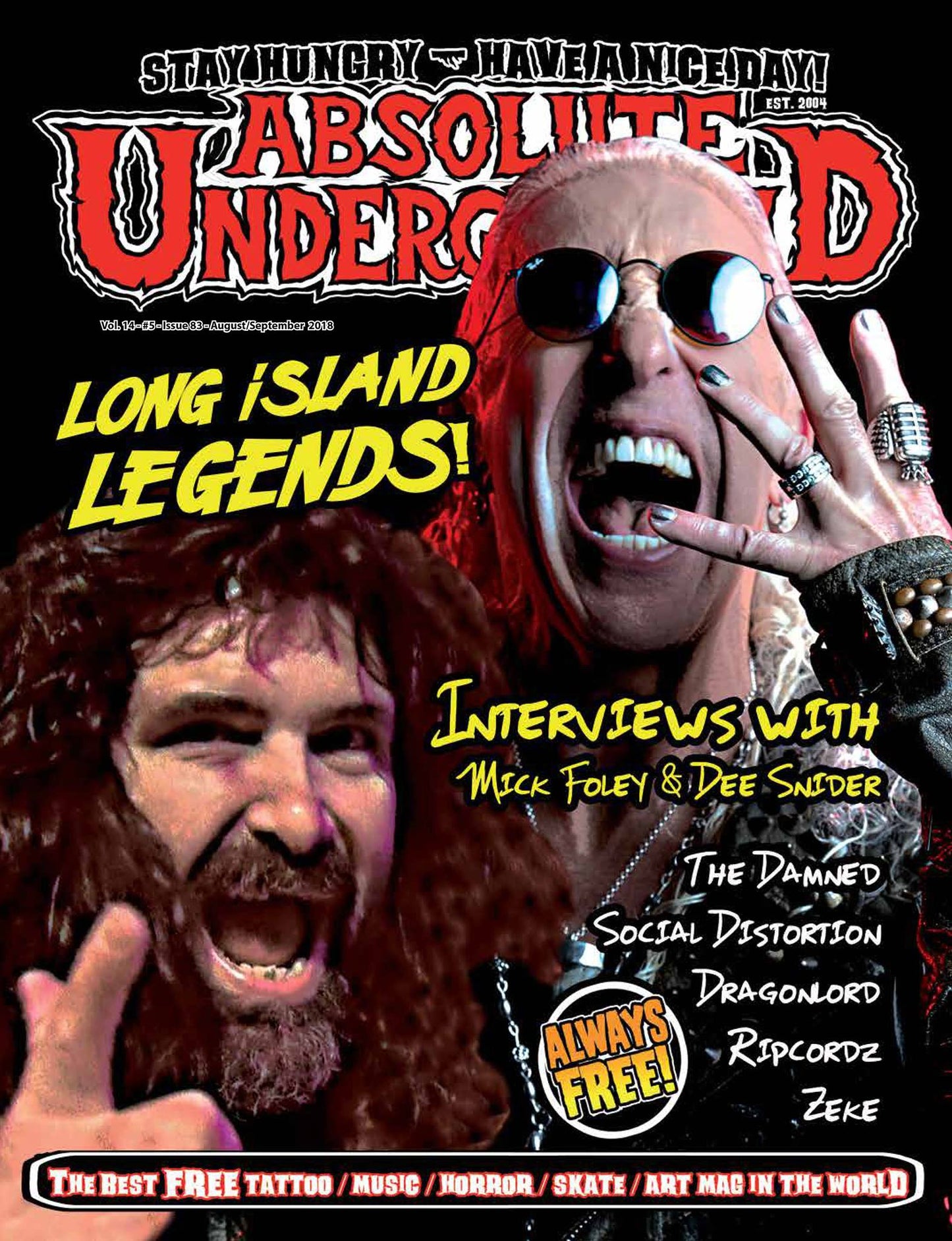 Absolute Underground September 2018 Mick Foley Magazine PWcatalog