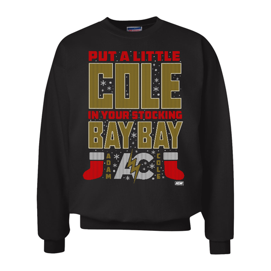 Adam Cole Cole In Your Stocking Holiday Sweatshirt Pwcatalog