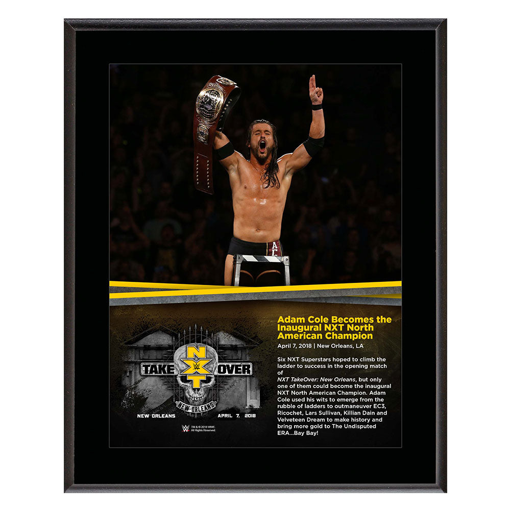 Adam Cole NXT TakeOver New Orleans 10 x 13 Photo Plaque Pwcatalog