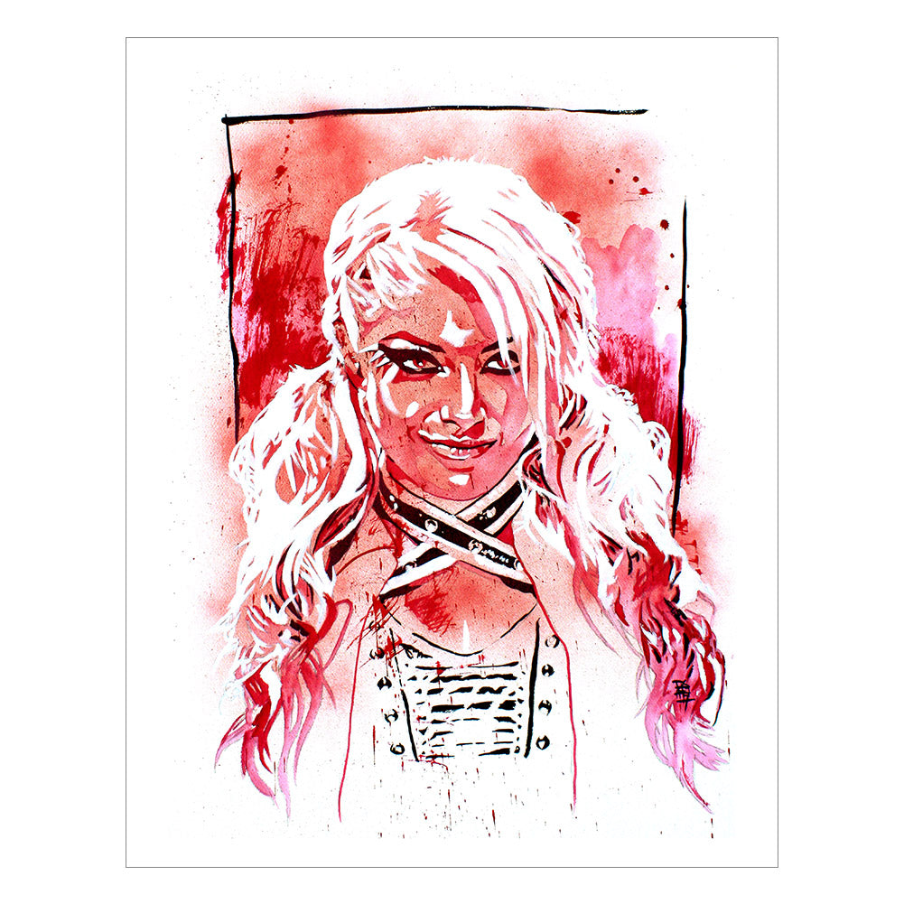 Alexa Bliss 11 x 14 Rob Schamberger Art Print Pwcatalog