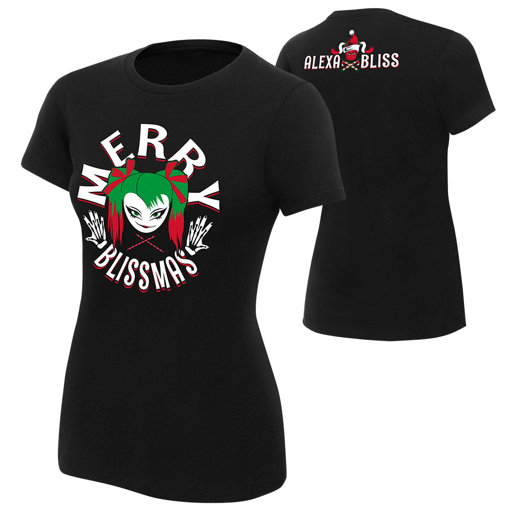 Alexa Bliss Merry Blissmas Women's Holiday T-Shirt Pwcatalog