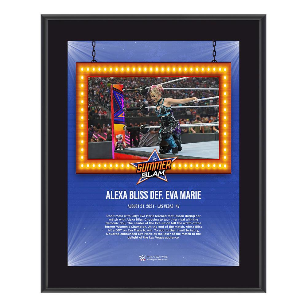 Alexa Bliss SummerSlam 2021 10x13 Commemorative Plaque Pwcatalog