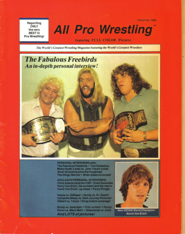 All Pro Wrestling December 1986 Magazine PWcatalog
