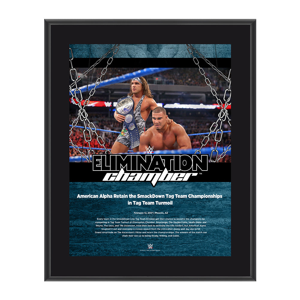 American Alpha Elimination Chamber 2017 10 x 13 Commemorative Photo Plaque