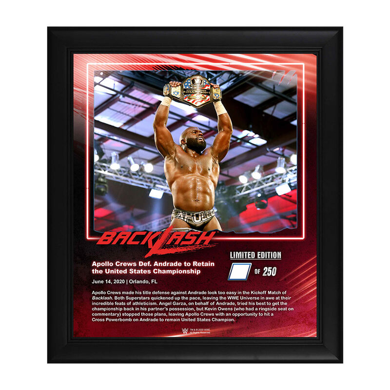 Apollo Crews Backlash 2020 15x17 Limited Edition Plaque Pwcatalog