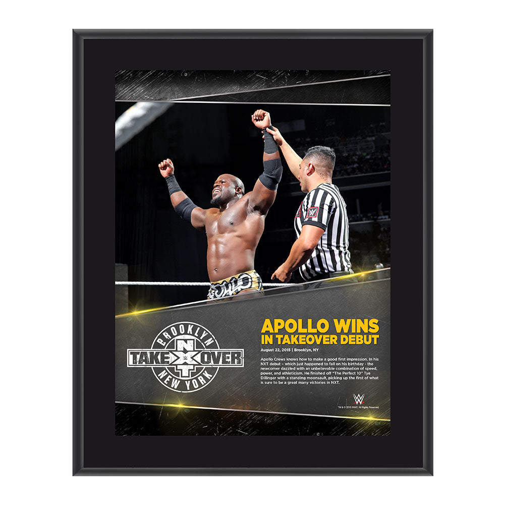 Apollo Crews NXT TakeOver Brooklyn 10.5 x 13 Photo Collage Plaque Pwcatalog
