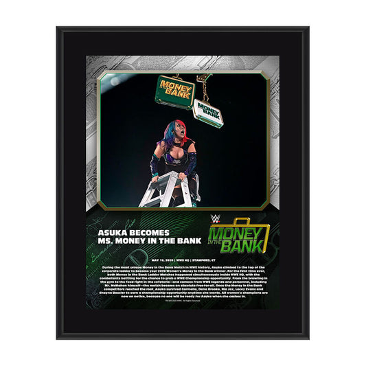 Asuka Money In The Bank 2020 10 x 13 Limited Edition Plaque Pwcatalog