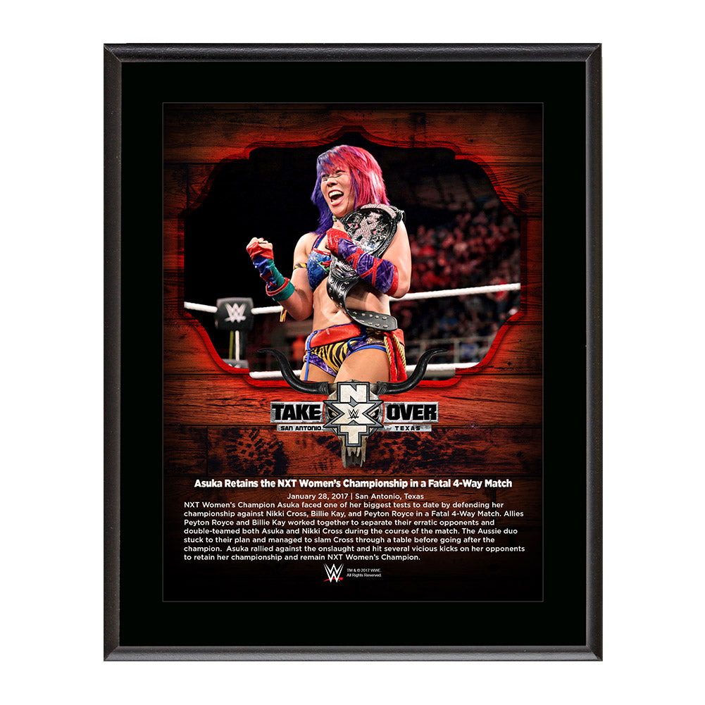 Asuka NXT TakeOver San Antonio 10 x 13 Commemorative Photo Plaque Pwcatalog