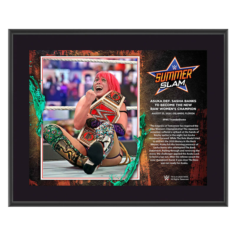 Asuka SummerSlam 2020 10x13 Commemorative Plaque Pwcatalog