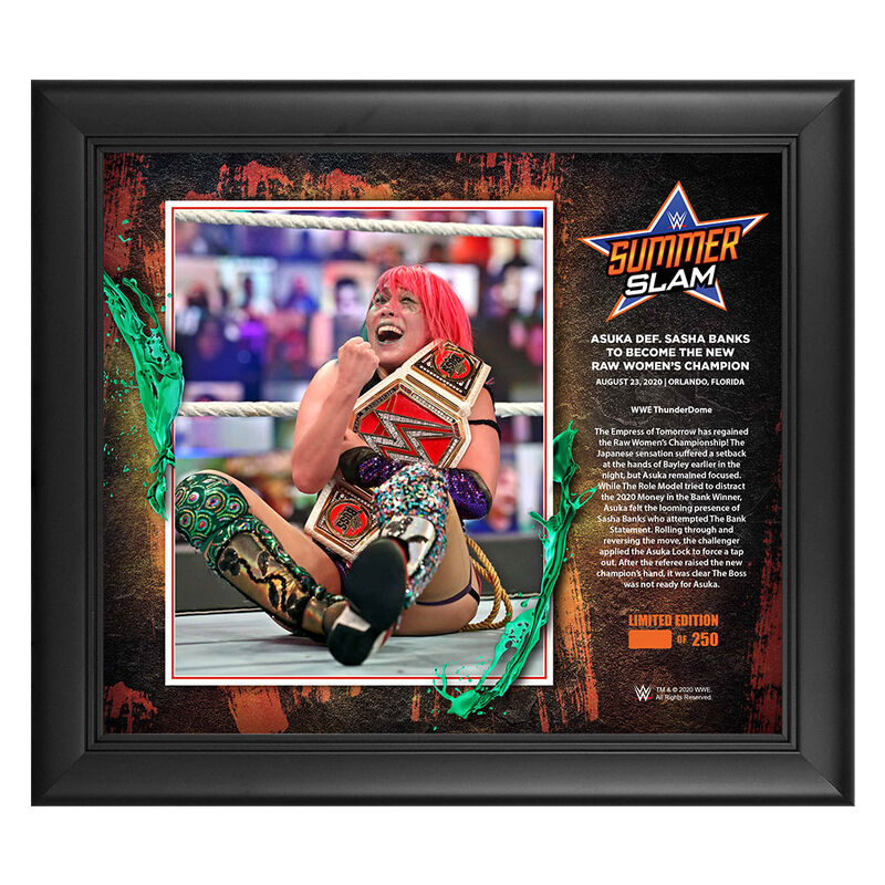 Asuka SummerSlam 2020 15x17 Commemorative Plaque Pwcatalog