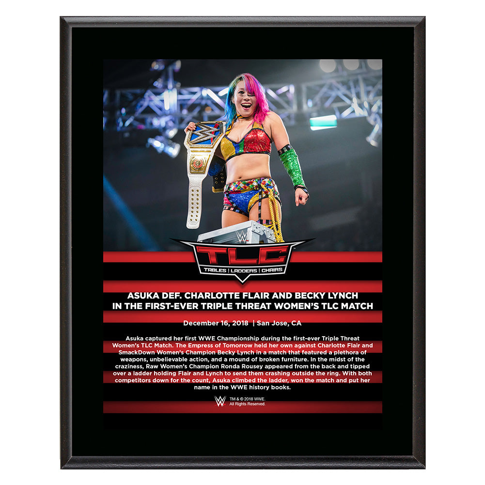 Asuka TLC 2018 10 x 13 Commemorative Plaque Pwcatalog
