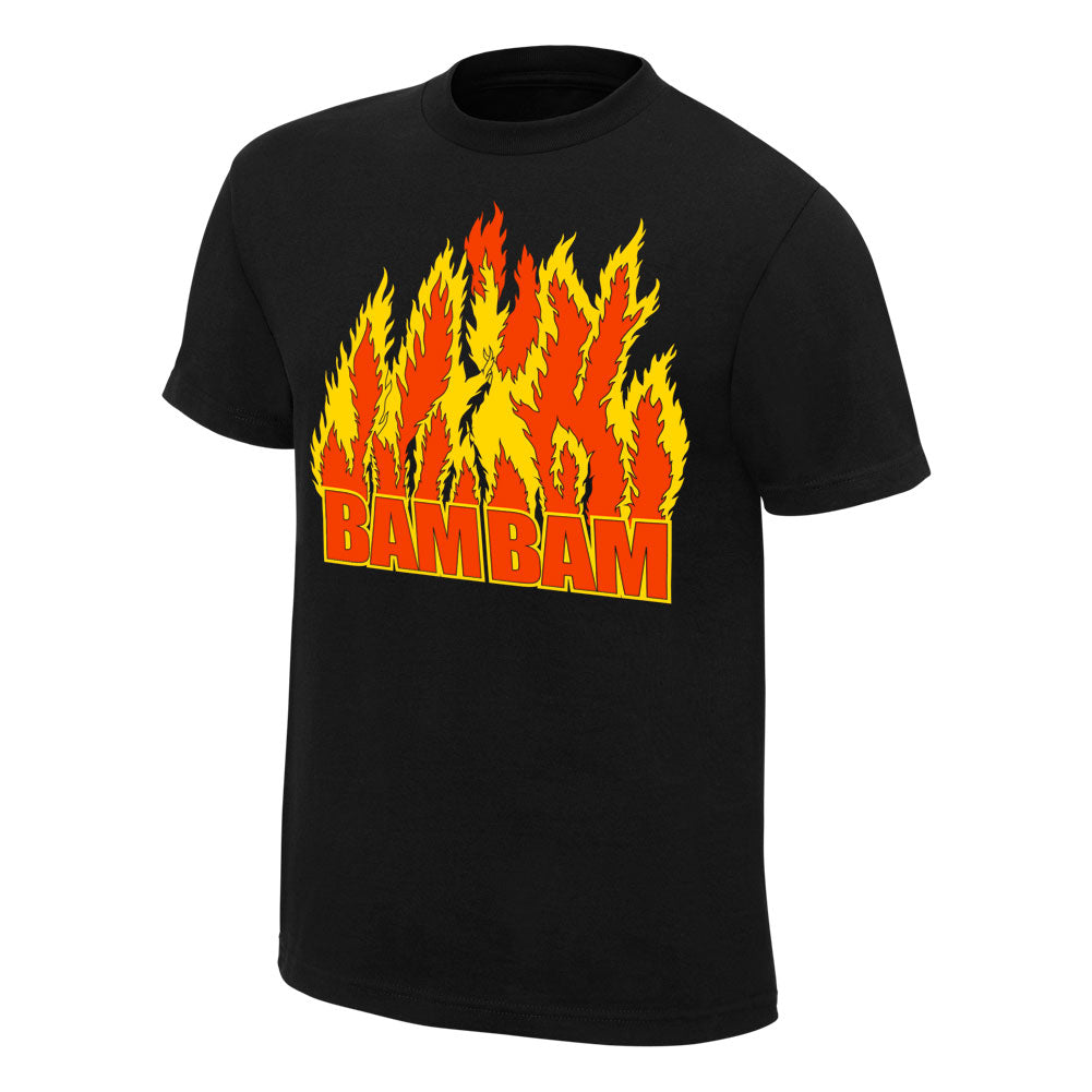 Bam Bam Bigelow Flames T-Shirt Pwcatalog