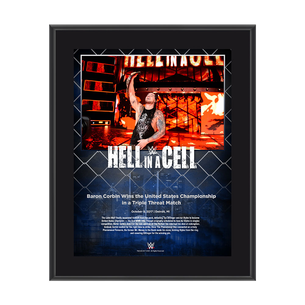 Baron Corbin Hell In A Cell 2017 10 x 13 Commemorative Photo Plaque