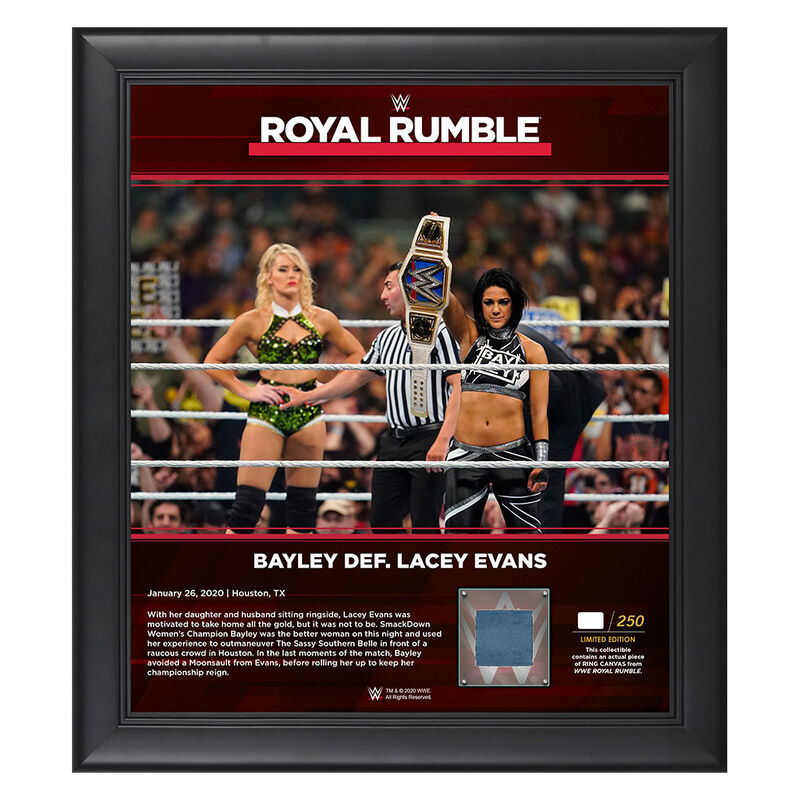 Bayley Royal Rumble 2020 15x17 Limited Edition Plaque Pwcatalog