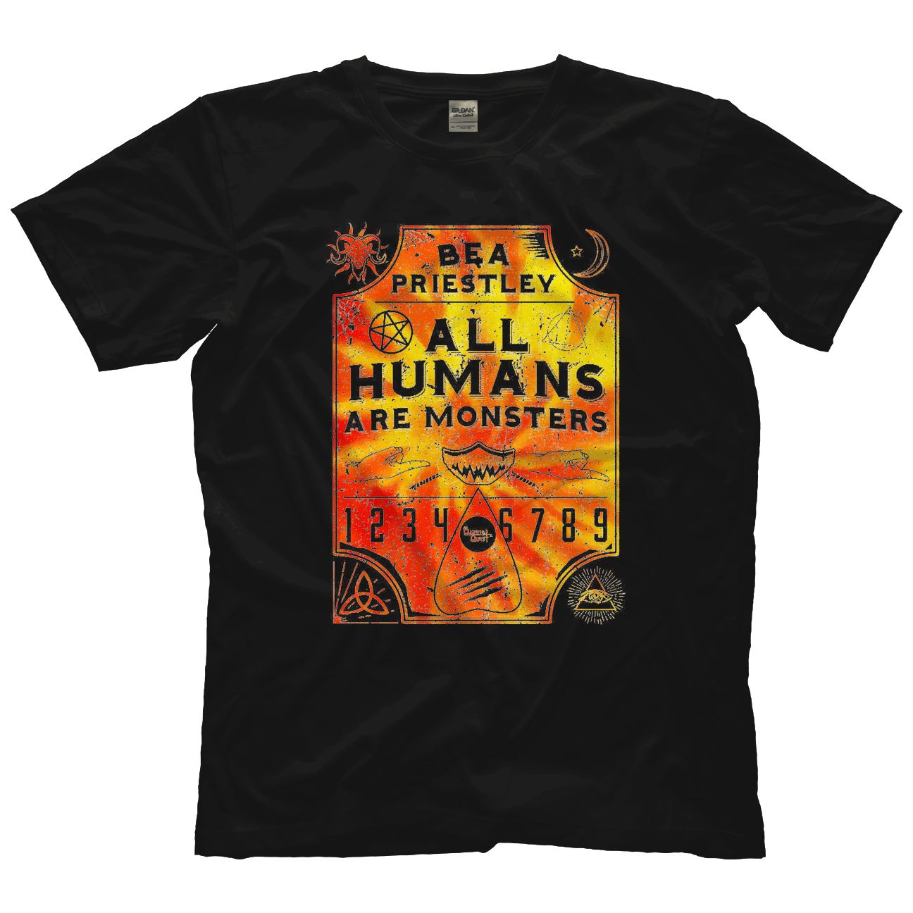 Bea Priestley Ouija Board- Orange-Yellow Shirt Pwcatalog