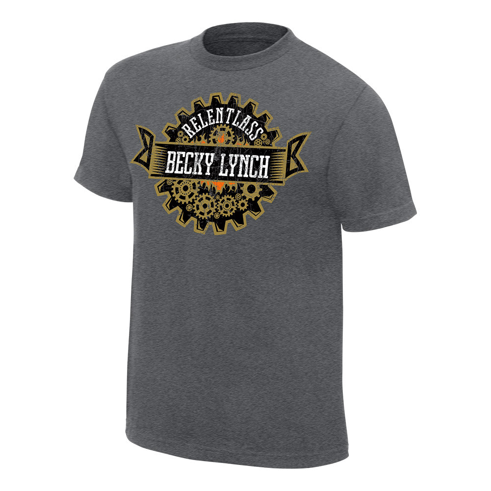 Becky Lynch Relent-Lass Grey T-Shirt Pwcatalog