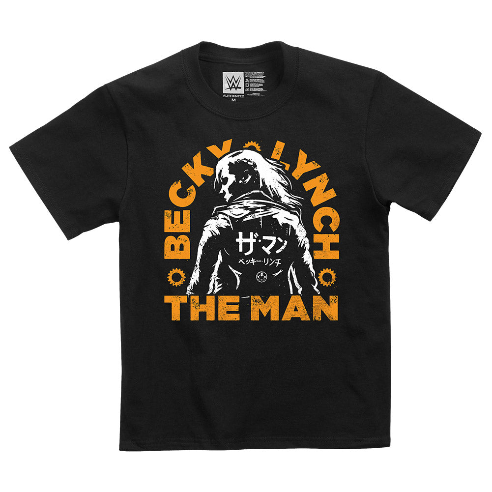 Becky Lynch The Man Katakana Youth T-Shirt Pwcatalog