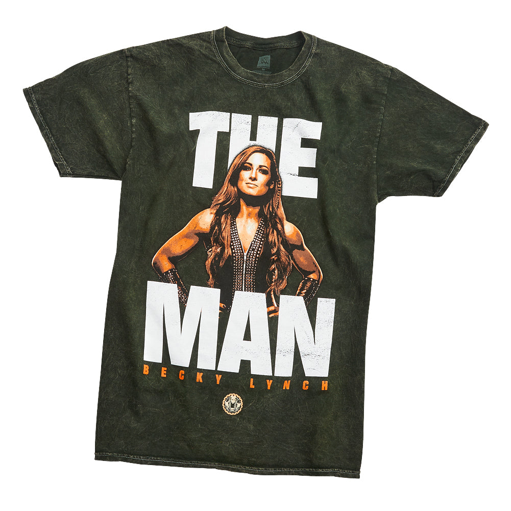 Becky Lynch The Man Mineral Wash T-Shirt Pwcatalog