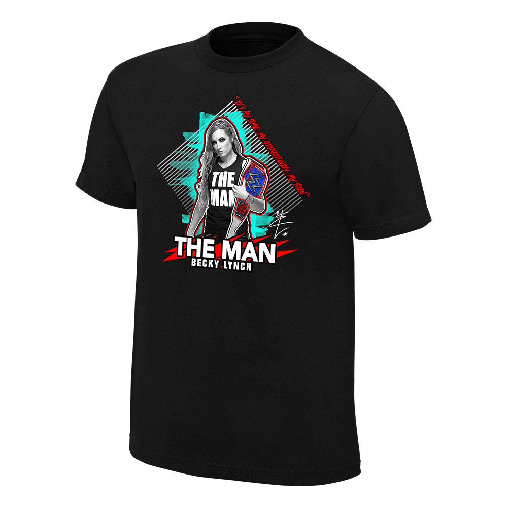 Becky Lynch The Man Neon Collection Graphic T-Shirt Pwcatalog