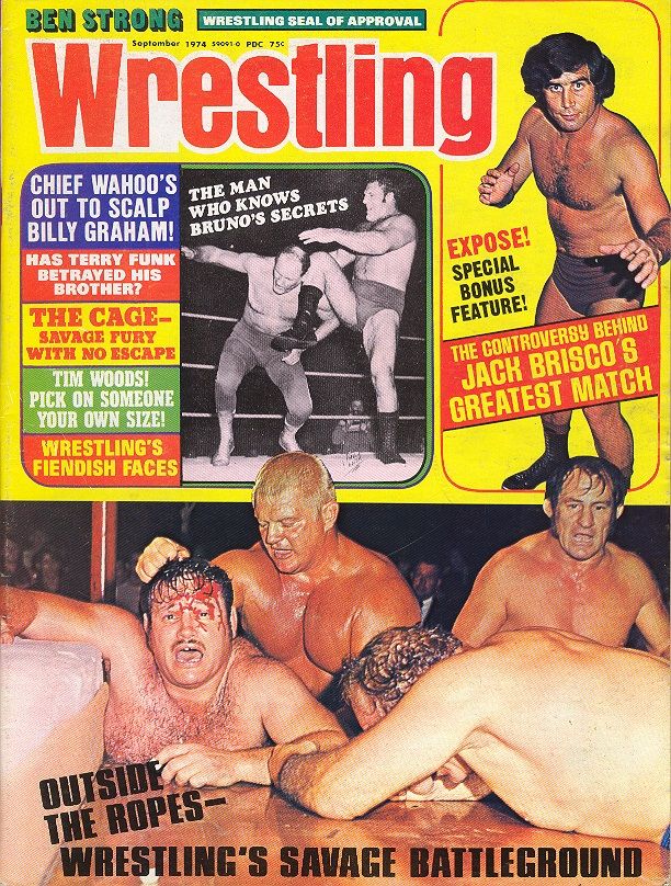 Ben Strong Wrestling September 1974 Magazine PWcatalog