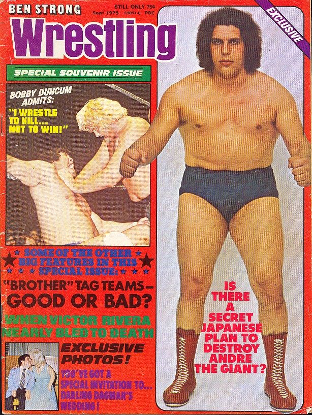 Ben Strong Wrestling September 1975 Magazine PWcatalog