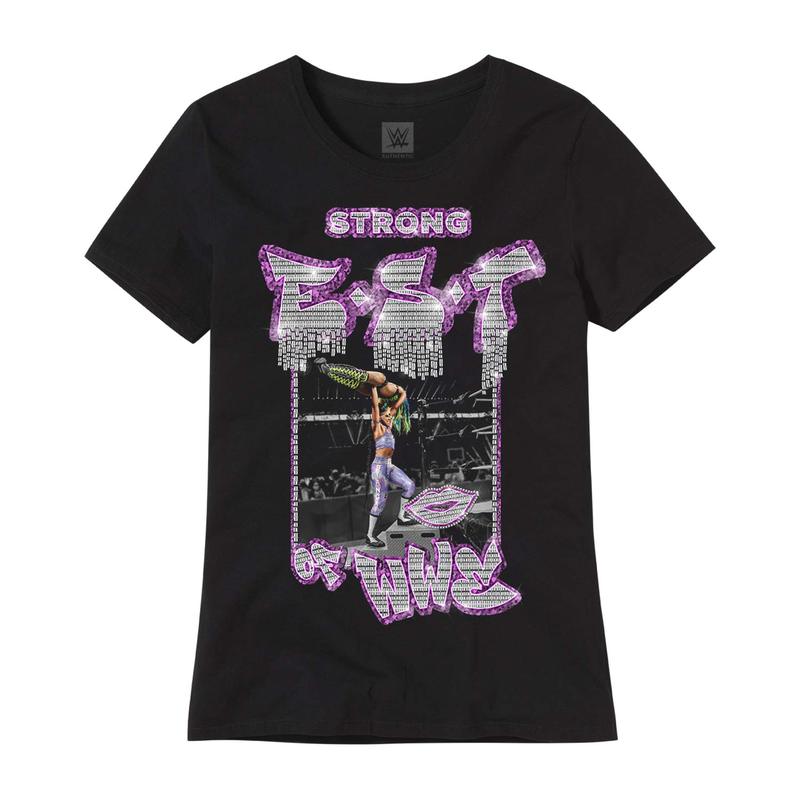 Bianca Belair Strong-EST Of WWE Women's Authentic T-Shirt Pwcatalog