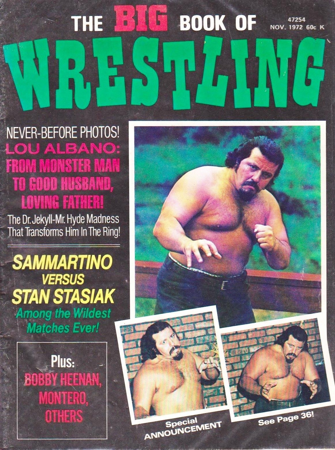 Big Book of Wrestling November 1972 Magazine PWcatalog