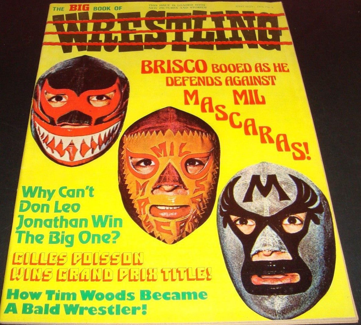 Big Book of Wrestling November 1974 Magazine PWcatalog