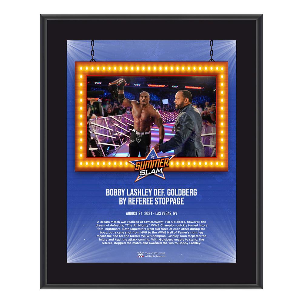 Bobby Lashley SummerSlam 2021 10x13 Commemorative Plaque Pwcatalog
