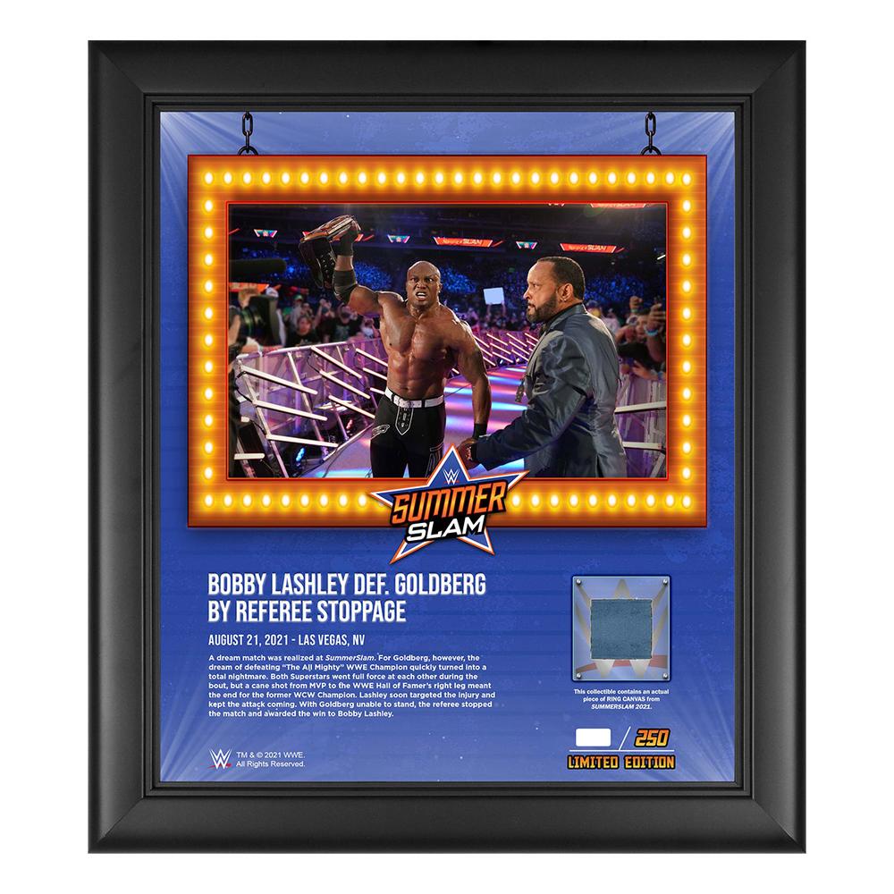 Bobby Lashley SummerSlam 2021 15x17 Commemorative Plaque PW Catalog