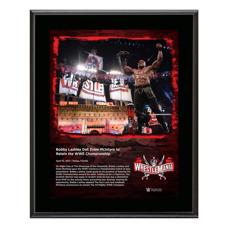 Bobby Lashley WrestleMania 37 10x13 Commemorative Plaque Pwcatalog