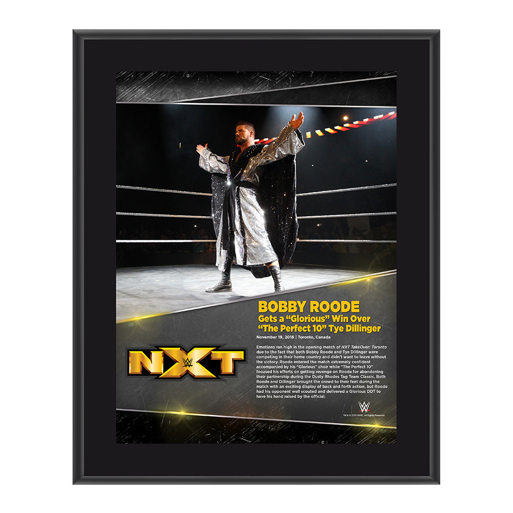 Bobby Roode TakeOver Toronto 10 x 13 Commemorative Photo Plaque Pwcatalog