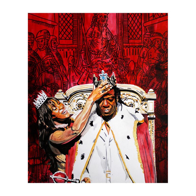 Booker T King Booker & Sharmell 11 x 14 Rob Schamberger Art Print Pwcatalog