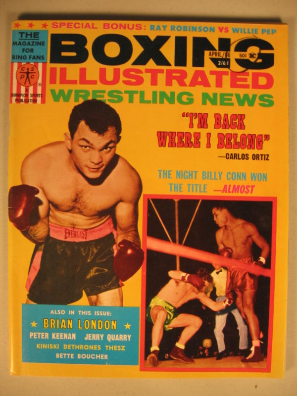 Boxing Illustrated & Wrestling News April 1956 Magazine PWcatalog