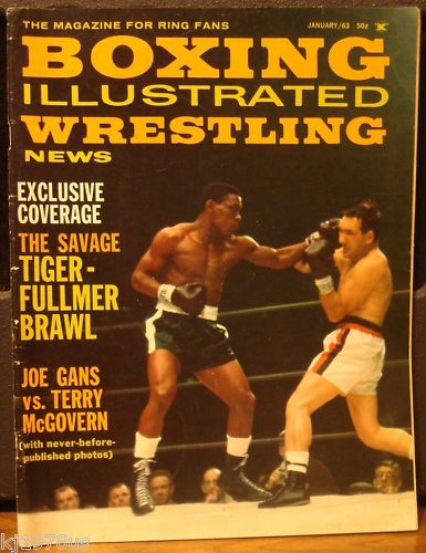 Boxing Illustrated & Wrestling News January 1963 Magazine PWcatalog