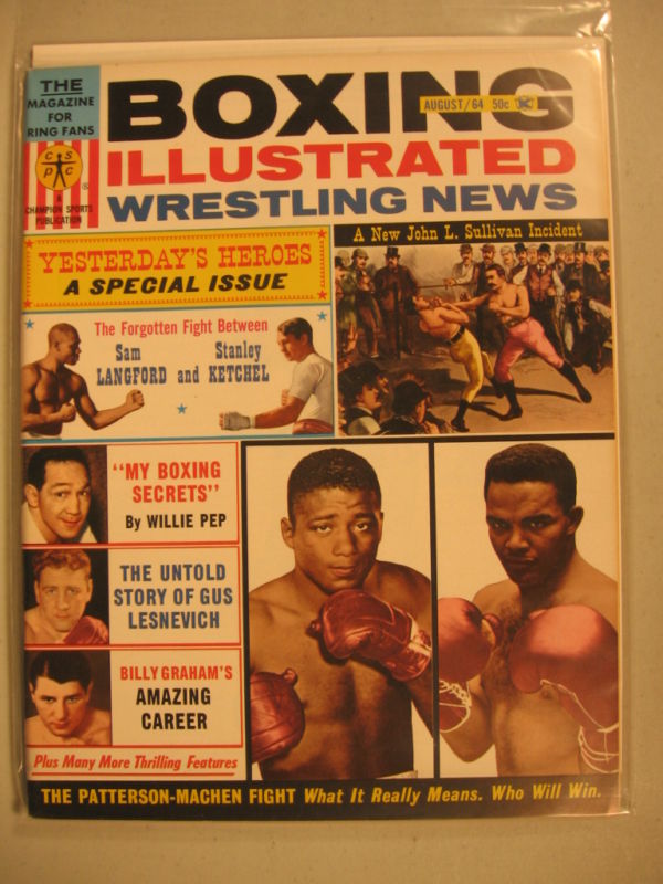 Boxing Illustrated & Wrestling News August 1964 Magazine PWcatalog