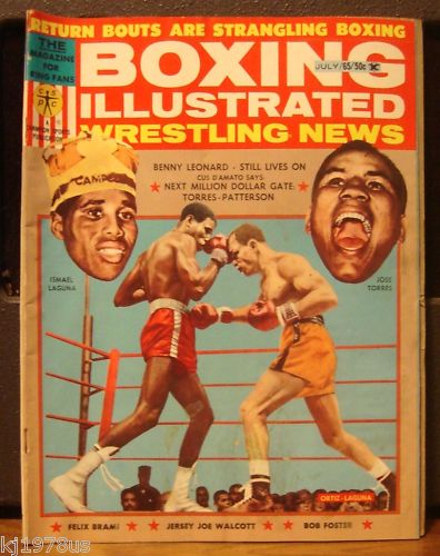 Boxing Illustrated & Wrestling News July 1965 Magazine PWcatalog