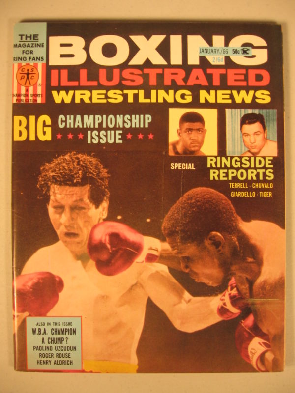 Boxing Illustrated & Wrestling News January 1966 Magazine PWcatalog